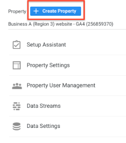 create property in ga4